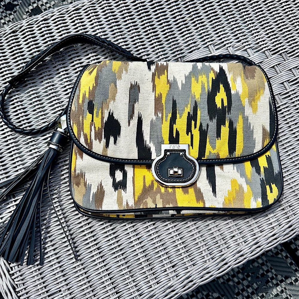 Rafe’- Canvas and Leather Shoulder Bag. NWOT